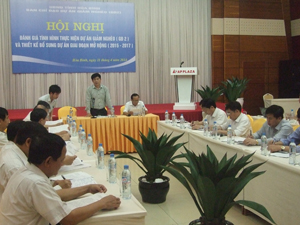 Đồng chí Nguyễn Văn Dũng, Phó Chủ tịch UBND tỉnh phát biểu chỉ đạo hội nghị giao ban Dự án GN 2.